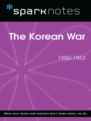 cover image of The Korean War (1950-1953) (SparkNotes History Note)